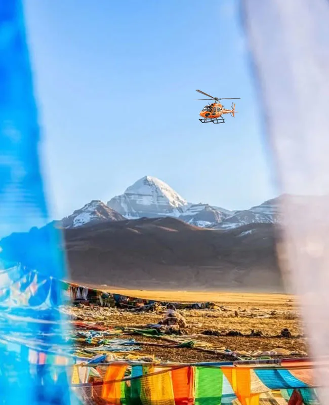 09 days Kailash Yatra by helicopter from Lucknow offering a safe, fast, and comfortable Mount Kailash Mansarovar pilgrimage for Indian devotees