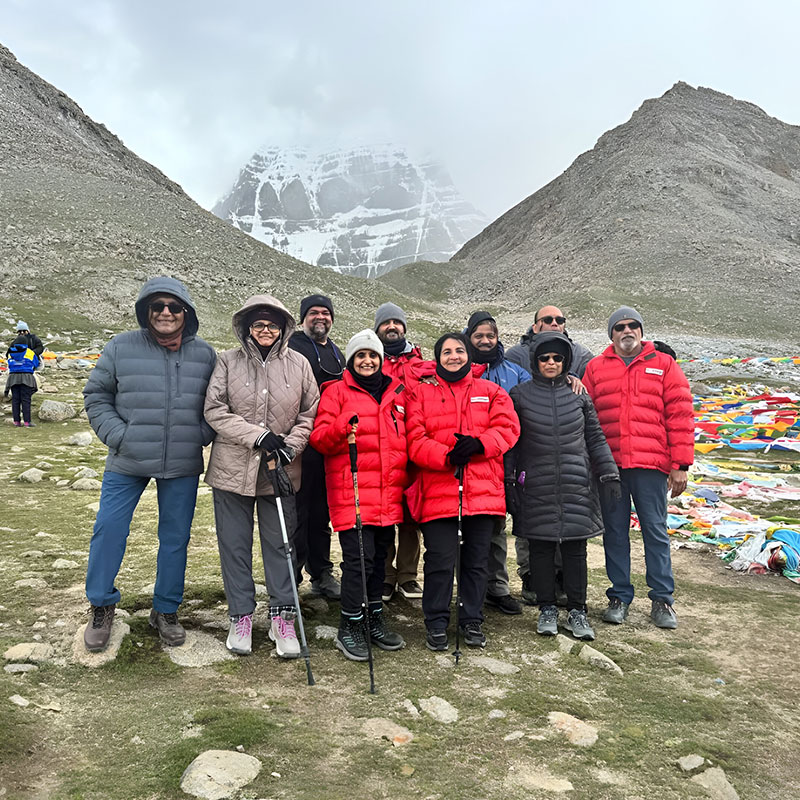 Pilgrims get the opportunity to behold Mount Kailash