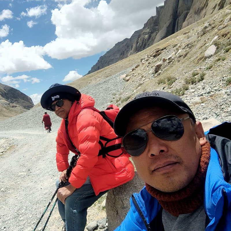 Pilgrims get the opportunity to behold Mount Kailash