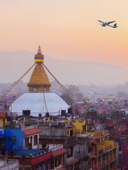 Fly to kathmandu airport